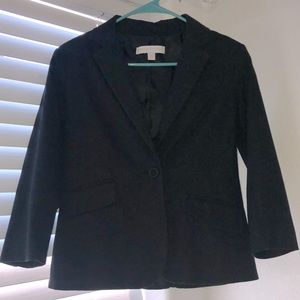 3/4 sleeve black blazer